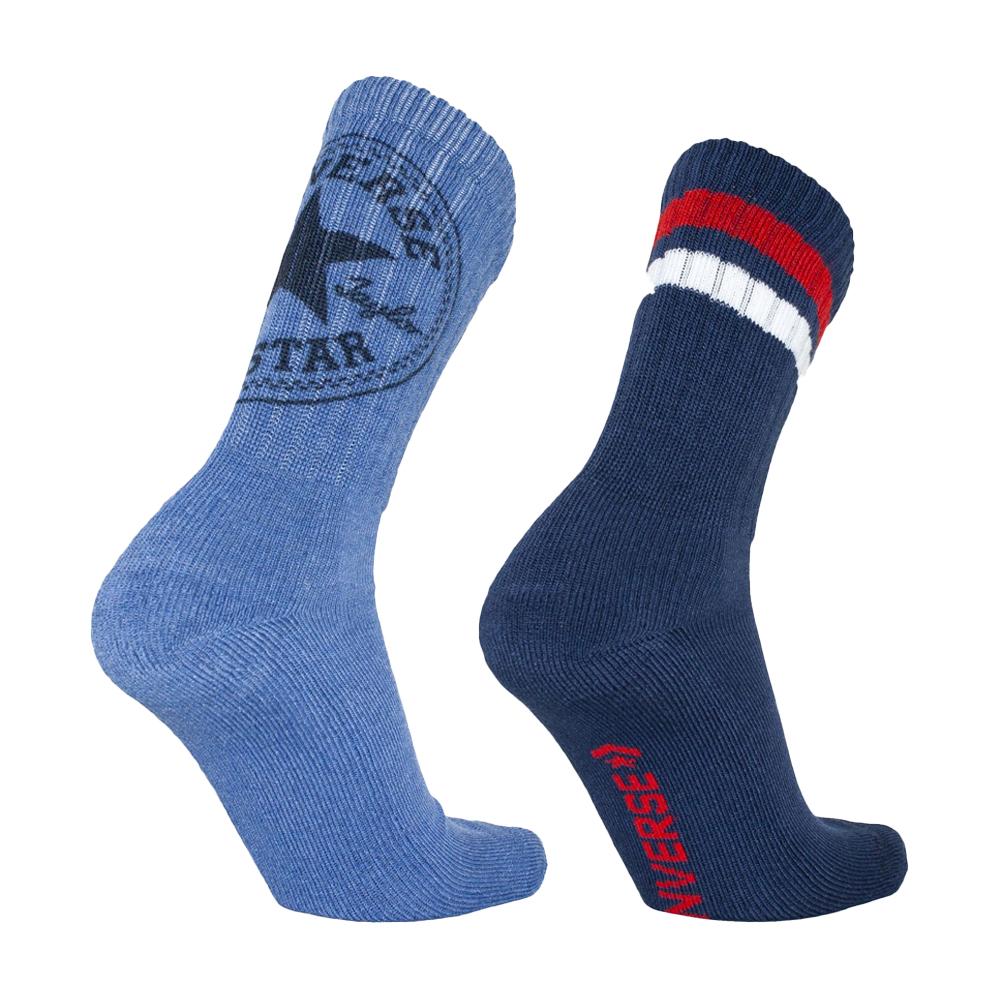 Converse 2x Paires de Chaussettes Marine Homme Converse S7014119