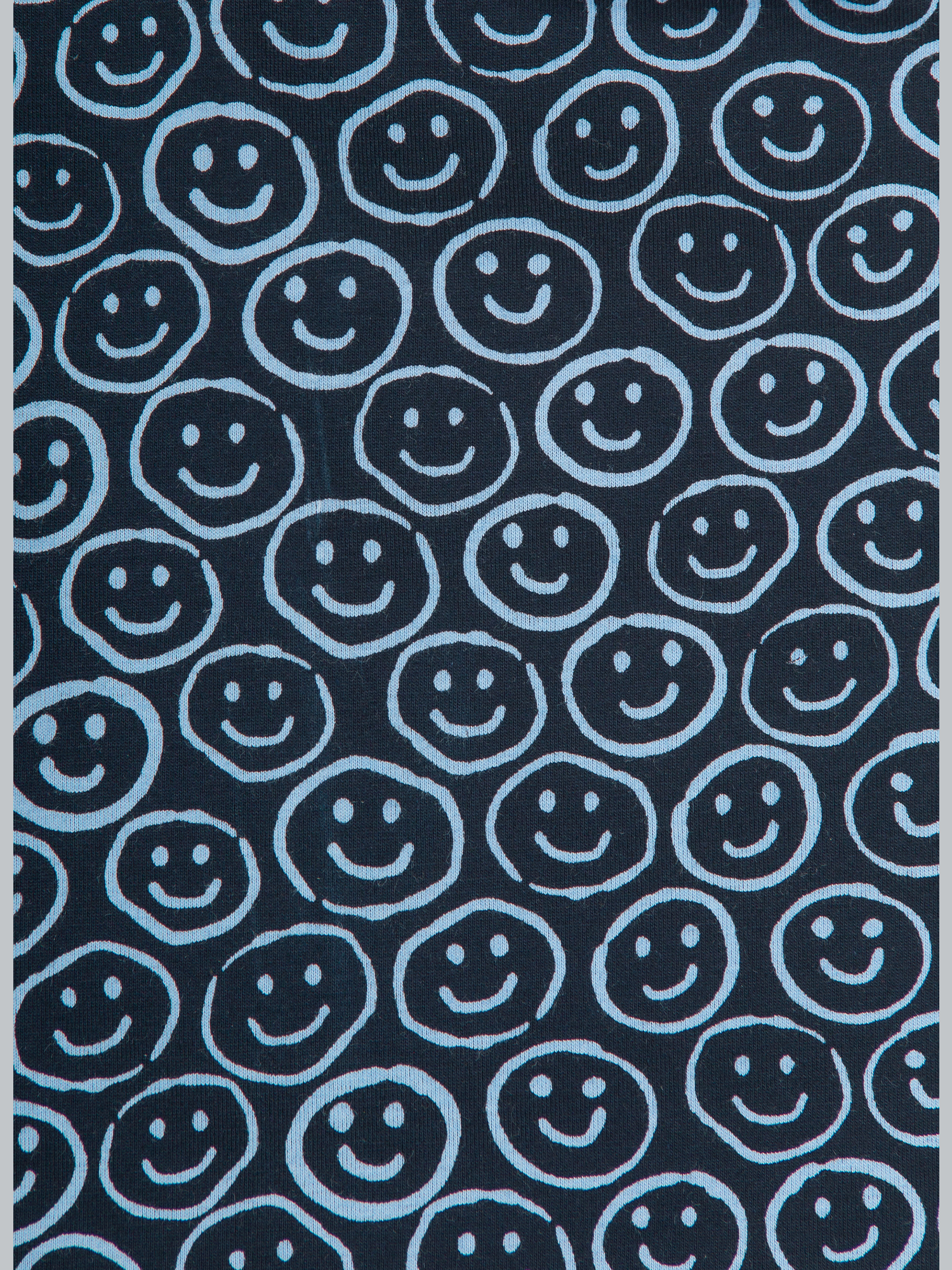 T-Shirt mit Allover-Smiley-Print Navy