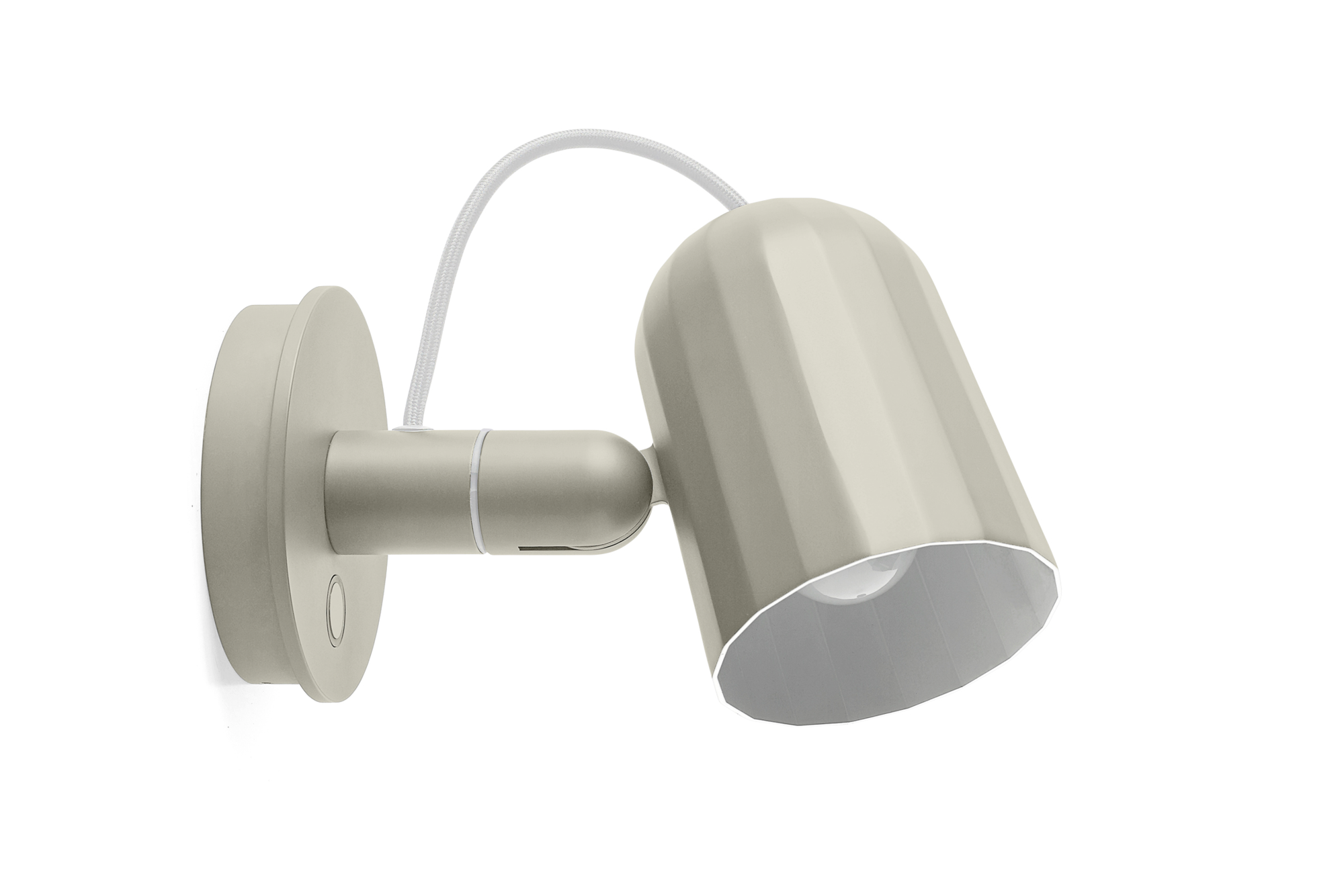 Wandlamp Noc button off-white