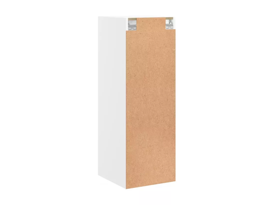Armoire murale avec portes en verre blanc 35x37x100 cm