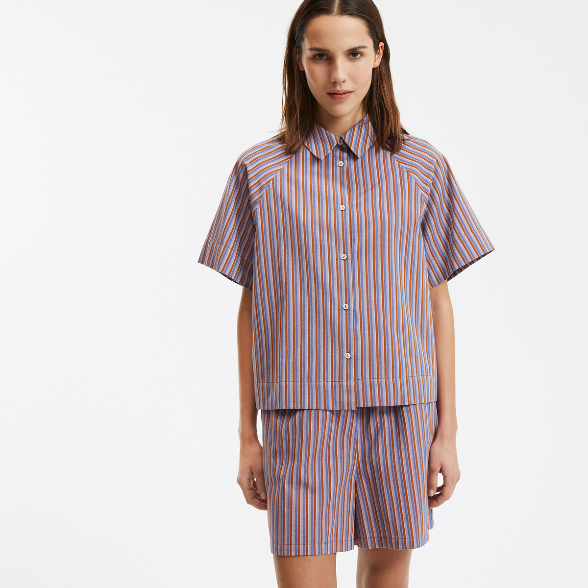COLEÇÃO LA REDOUTE<br>Camisa listrada de manga curta
