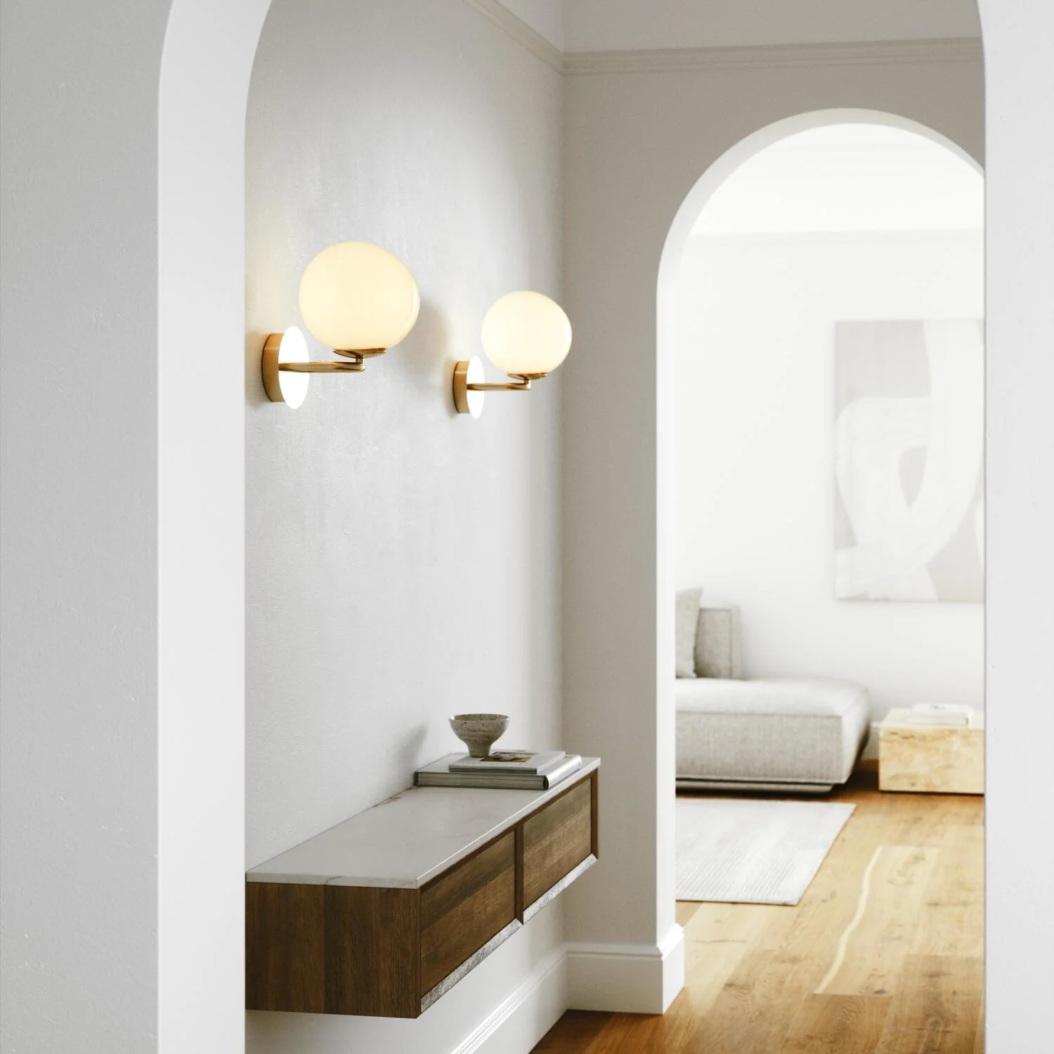 Design For The People  Shapes væglampe - messing