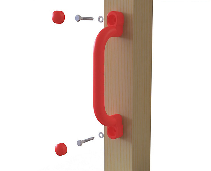 Kit de deux poignées rouge pour aire de jeux