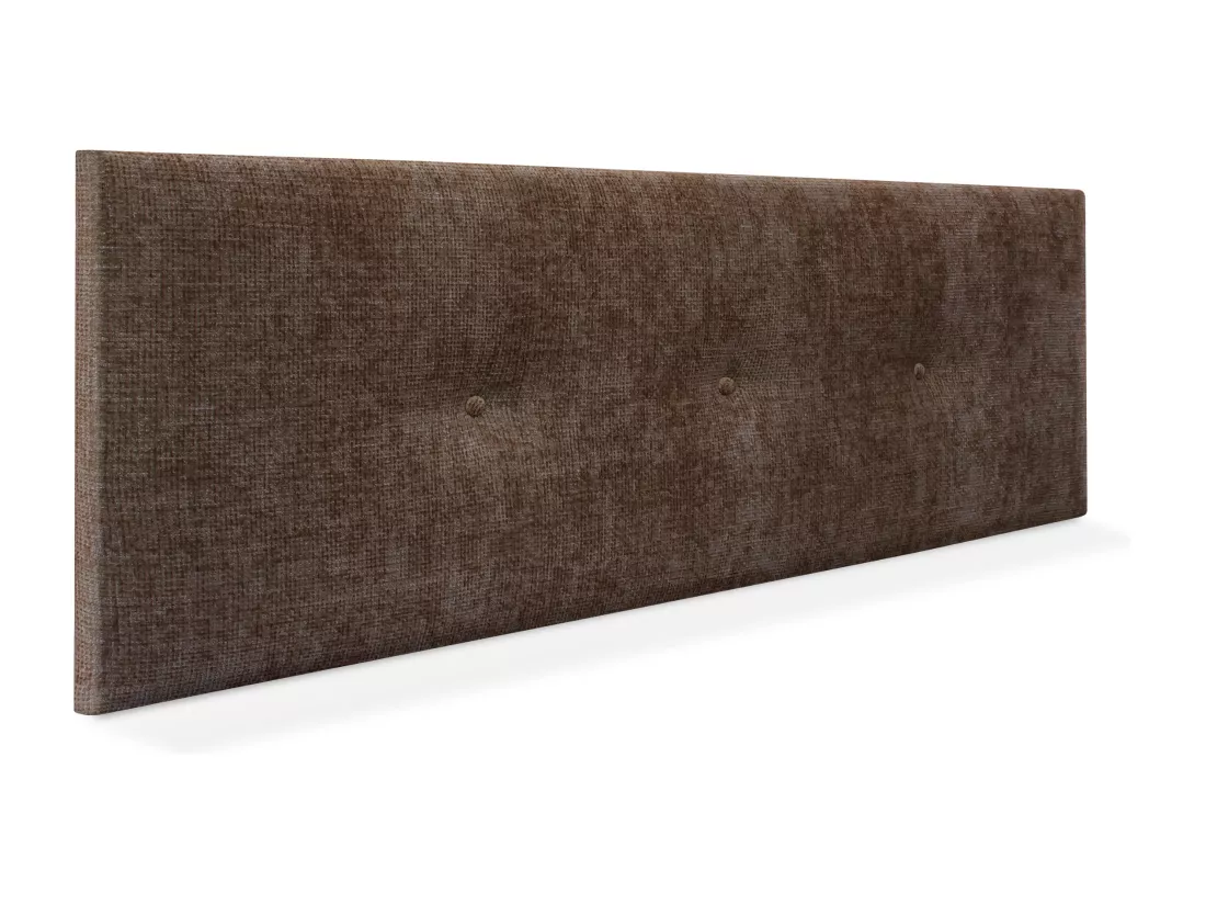 DHOME Tête de lit en laine naturelle avec Boutons 160x50cm Lits 150/160 - Marron