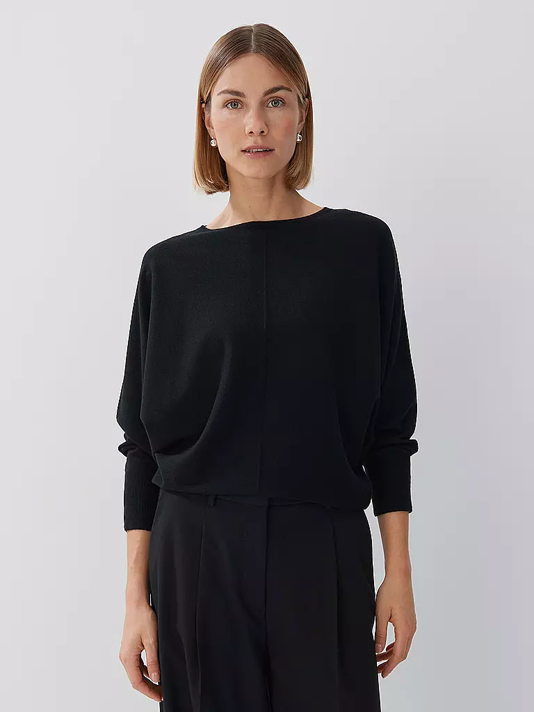 SOMEDAY Langarmshirt TALIYA DETAIL schwarz