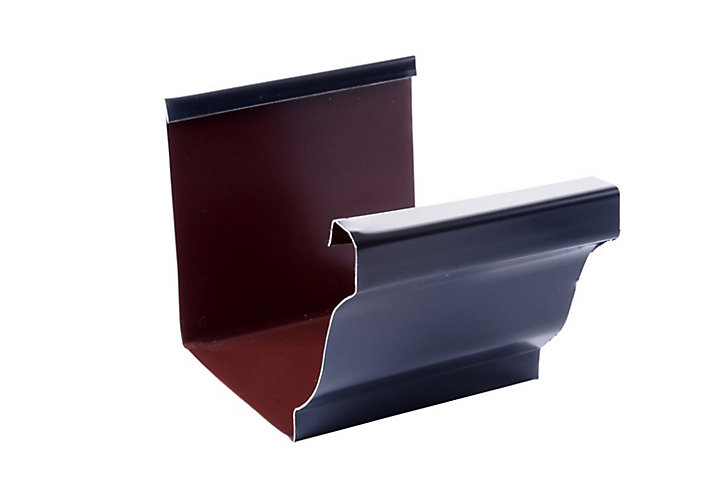 Jonction gouttière aluminium bleu ardoise