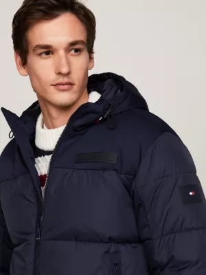 Jaqueta puffer com capuz TH Warm New York