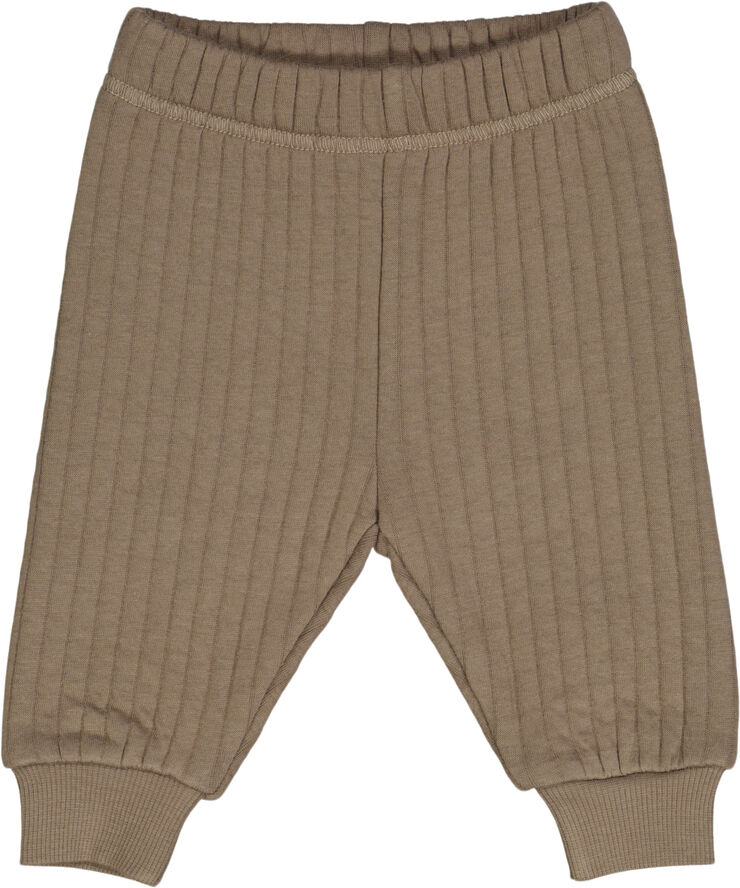 Müsli by Green Cotton Cotton quilt pants Walnut