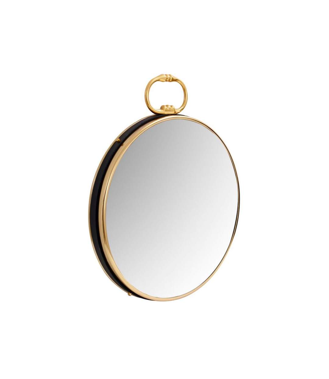 Paris Prix - Miroir Mural Design eleganca 62cm Or & Noir