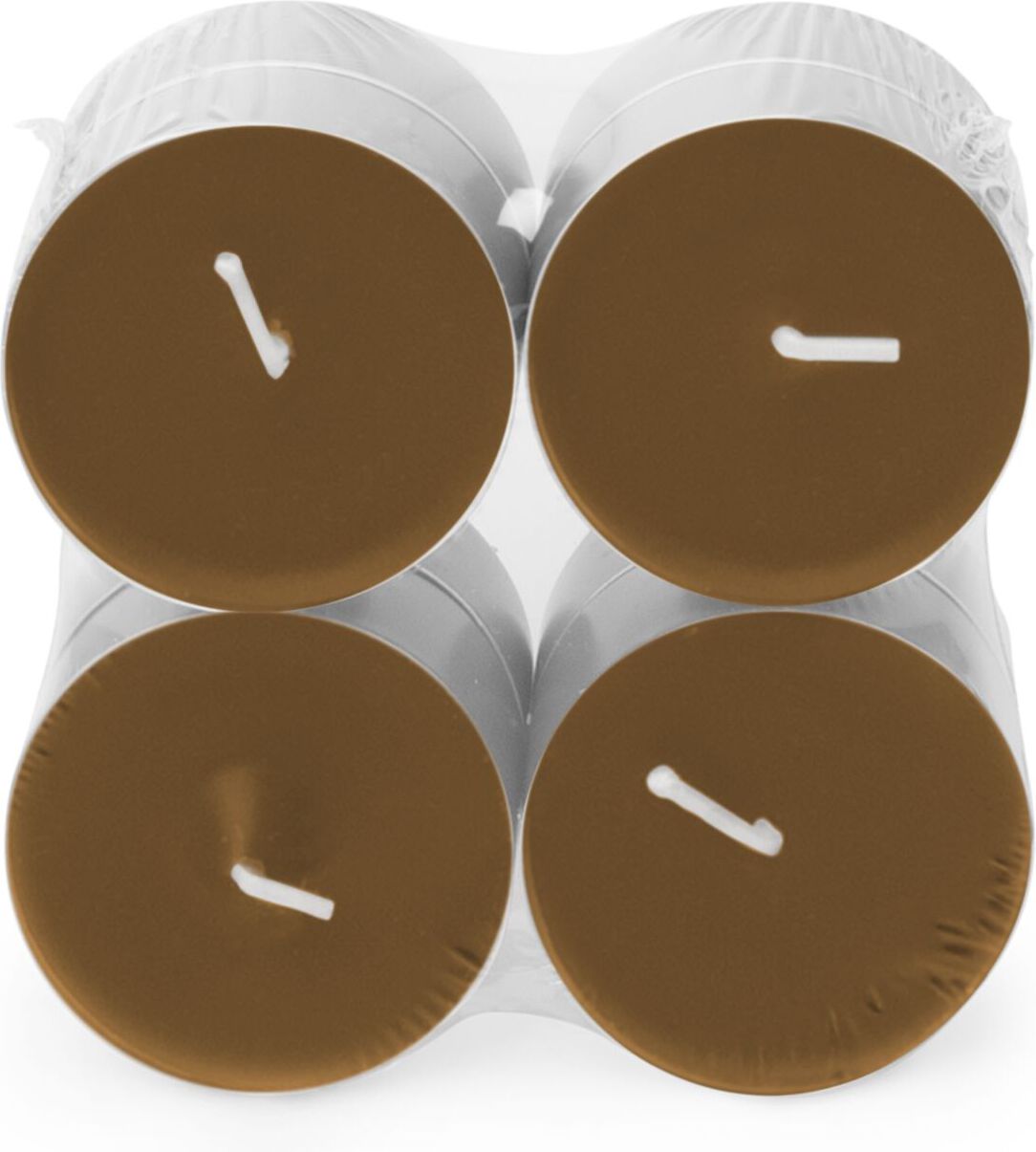 Spaas geurkaars Essential collection Warm Wonder bruin 10 uur D 6 H 2,1 cm 8 stuks
