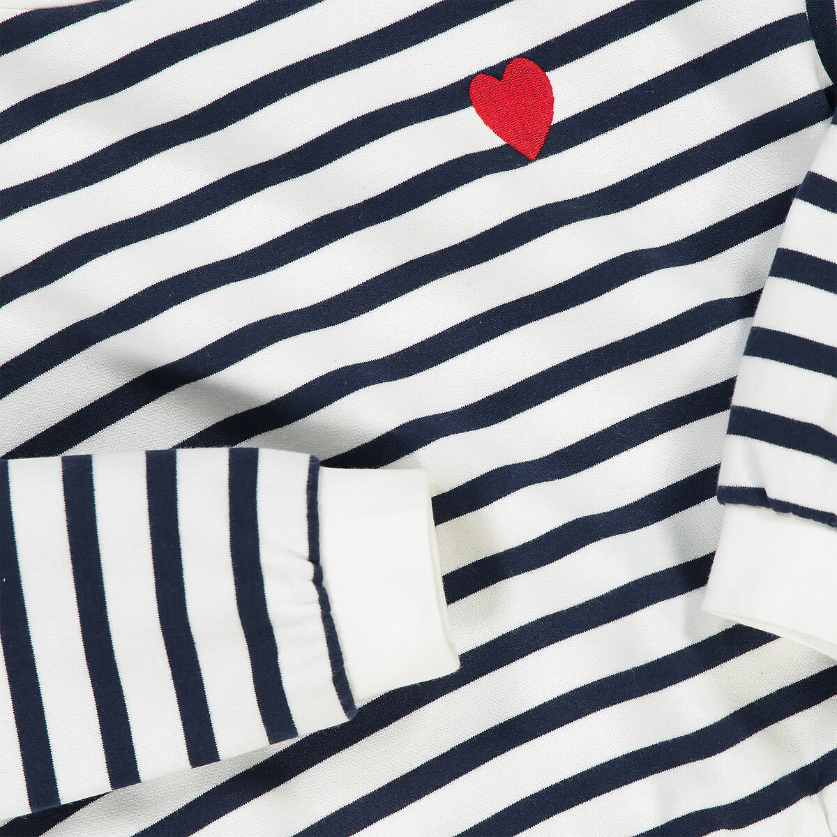 COLEÇÕES LA REDOUTE<br>Suéter listrado, gola redonda