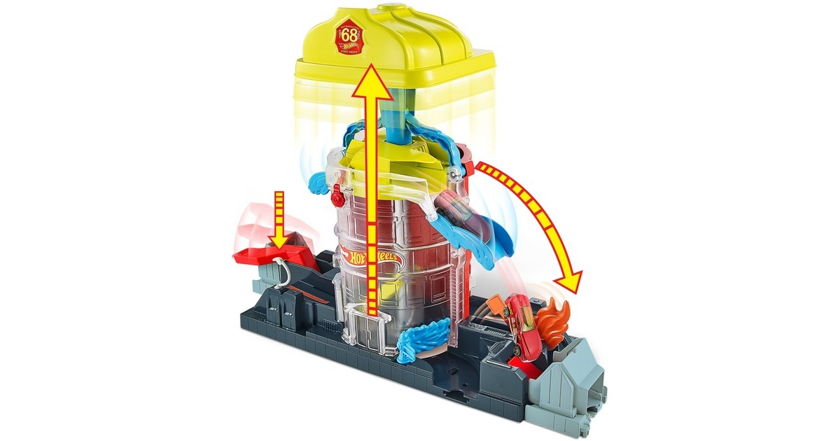 Hot WheelsSuper City Fire House Rescue Play Set Racebaan