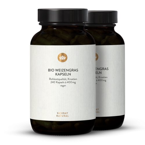 Sunday Natural Products  Bio Weizengras Kapseln