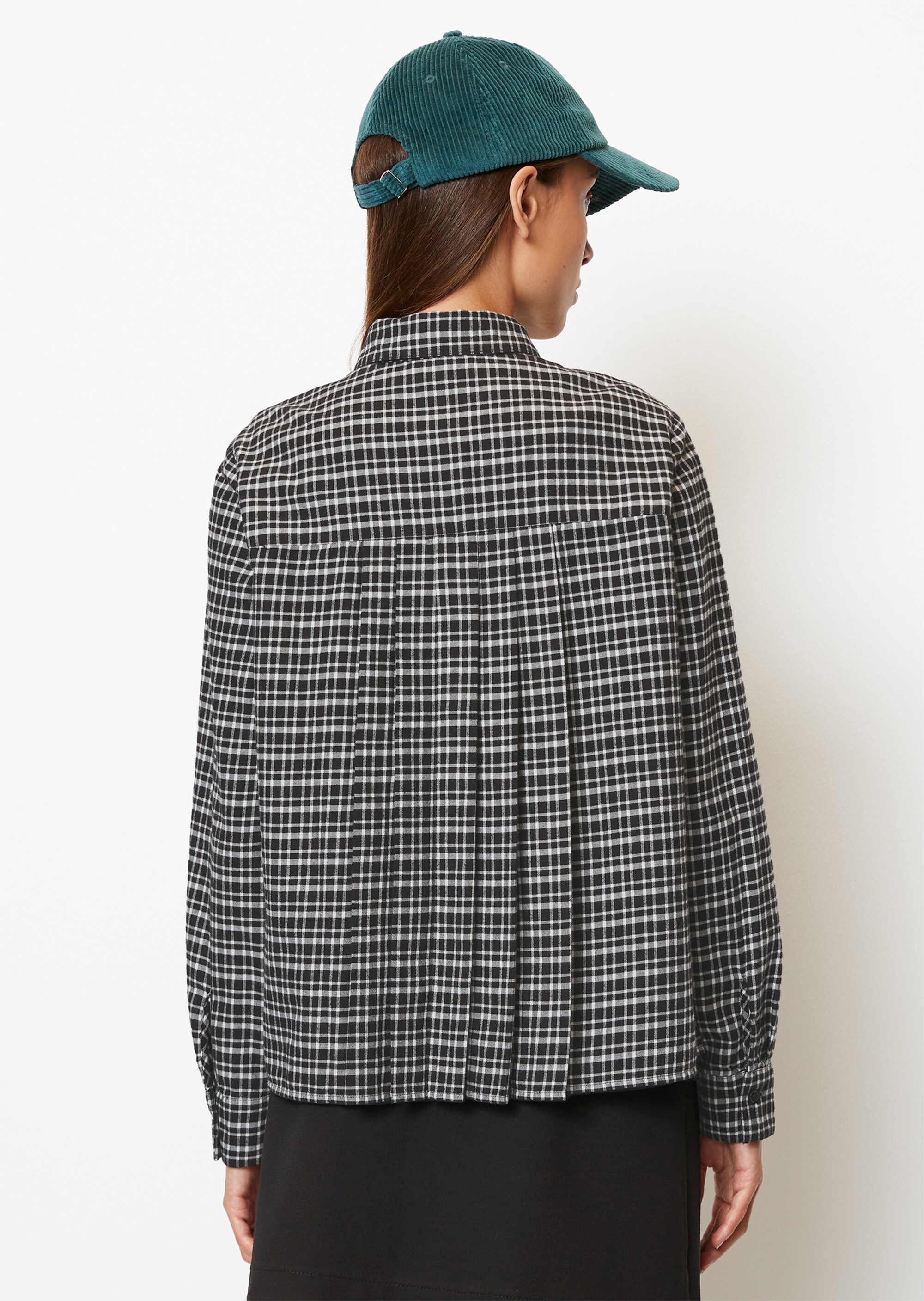 Karo-Bluse loosein Flanell-Qualität