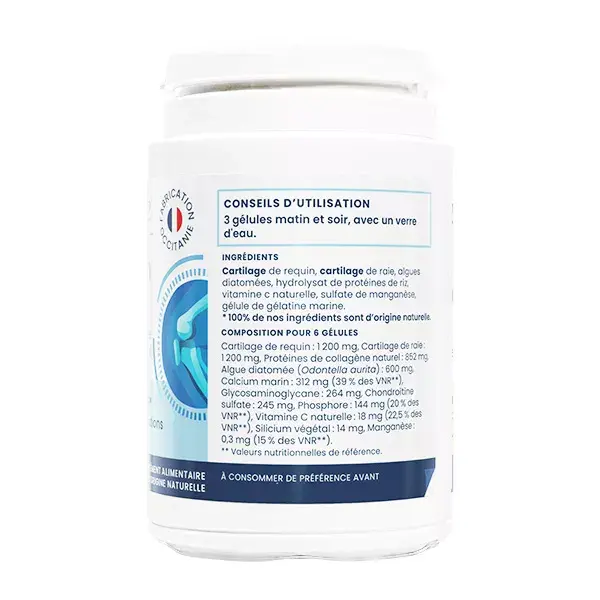 Oemine Marine Silicon Collagen e Cálcio para a Saúde Óssea e Articular - 60 cápsulas