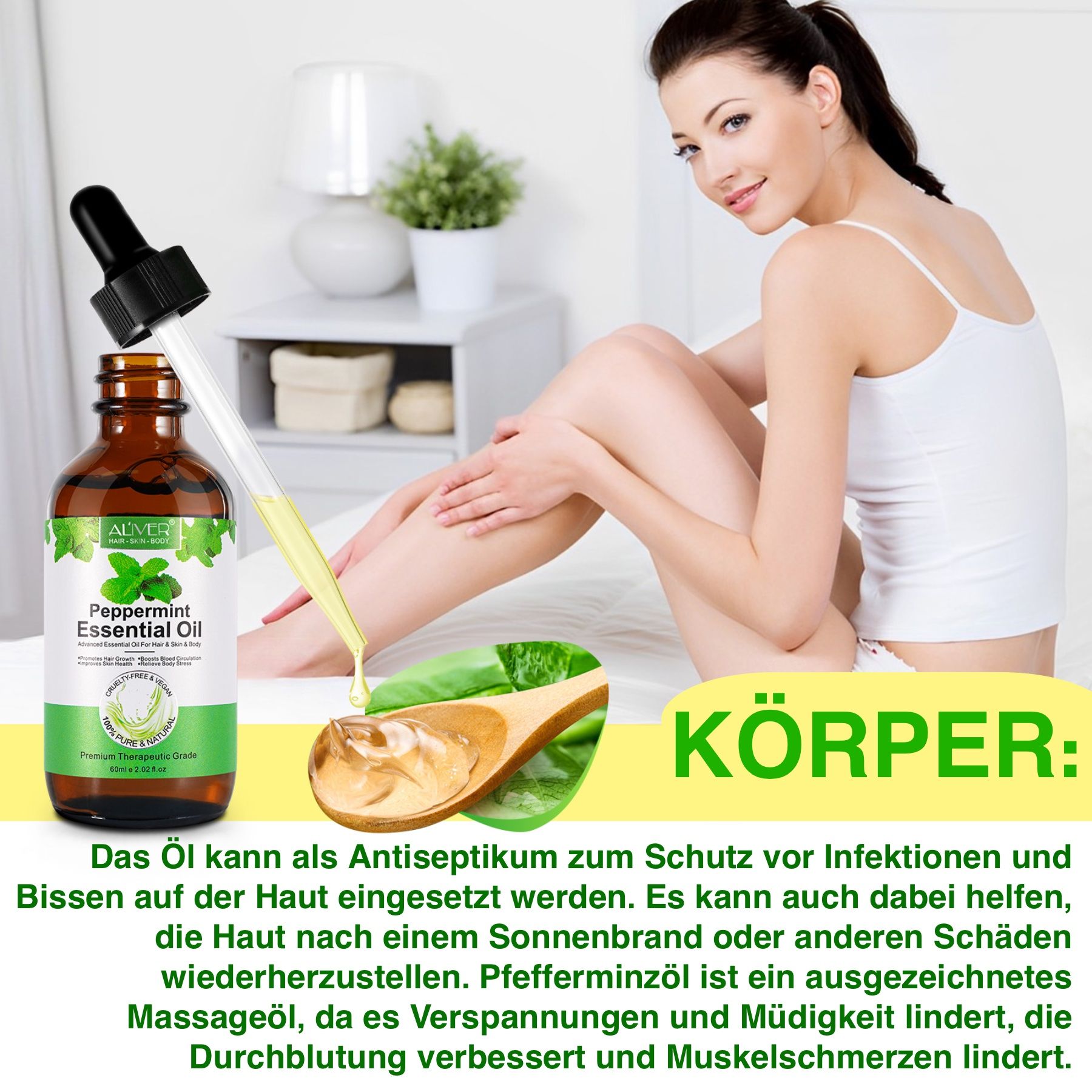 ALIVER Pfefferminz Haaröl