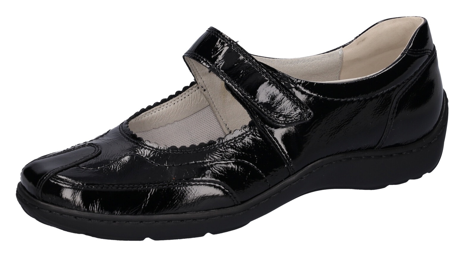 Waldläufer Klettschuh »HENNI«  in glänzender Lackoptik, H-Weite