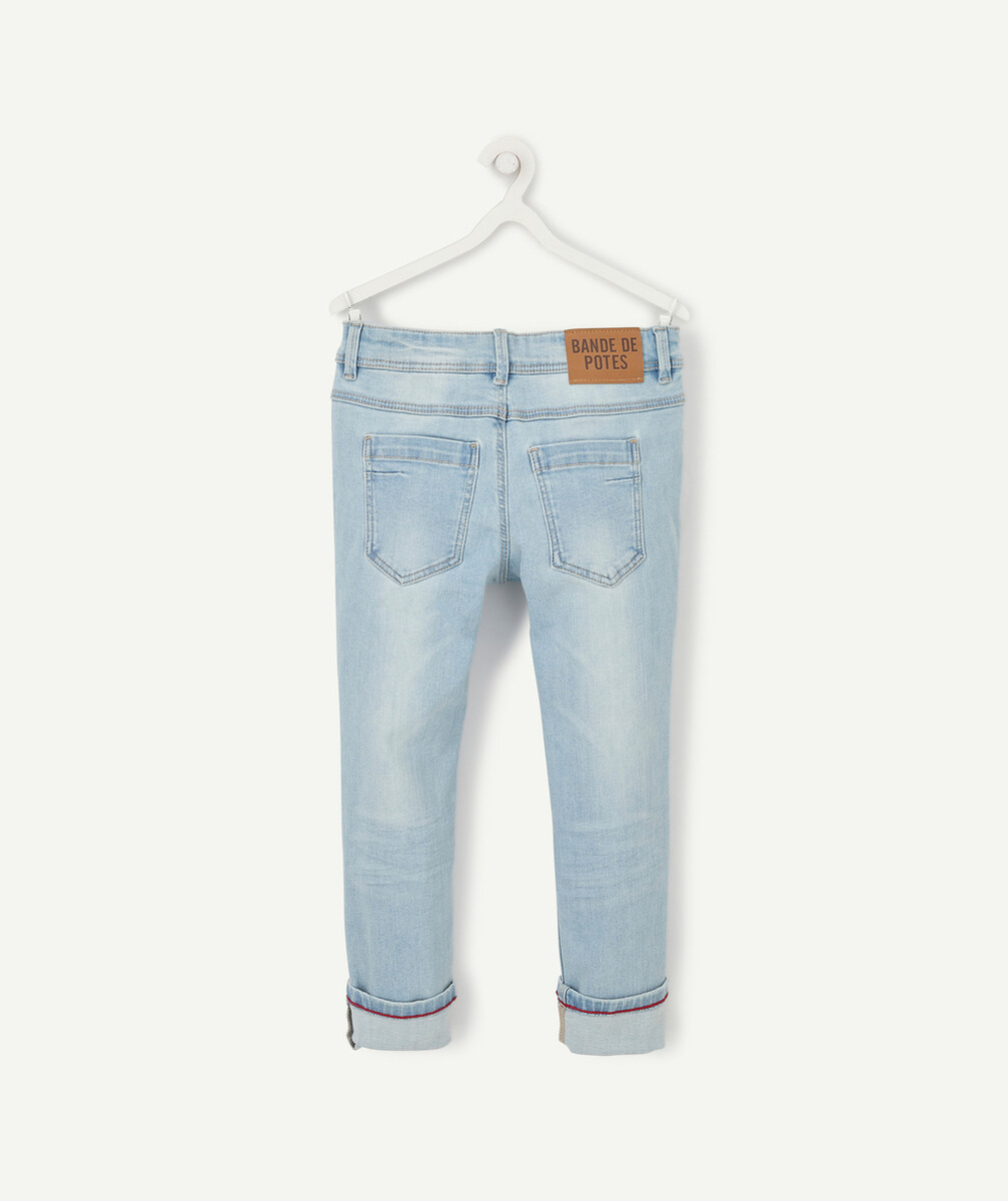 VICTOR LE PANTALON SLIM BLEU CLAIR EN DENIM LESS WATER TAILLE +