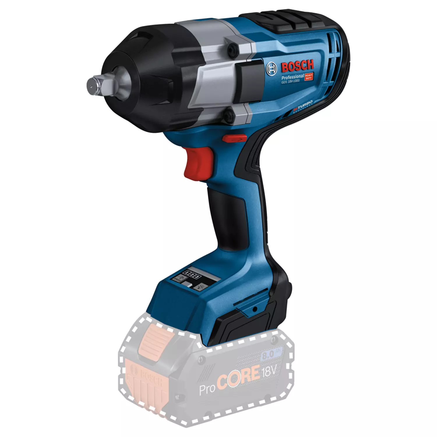 Bosch GDS 18V-1000 18V Li-Ion accu BiTurbo slagmoeraanzetter set (2x 5,5Ah) in L-Boxx - M24 - 1/2'' - koolborstelloos