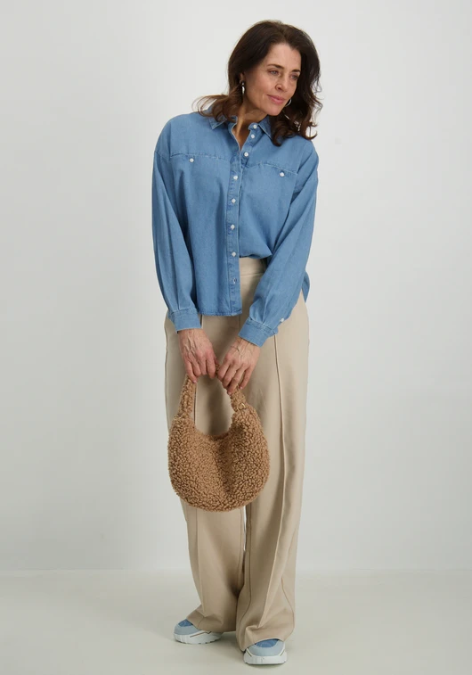 Ichi Blouse Denim Archer 20122389