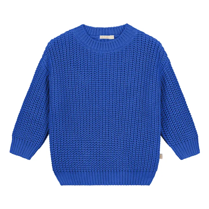 Yuki Pull Chunky Coton Bio | Bleu