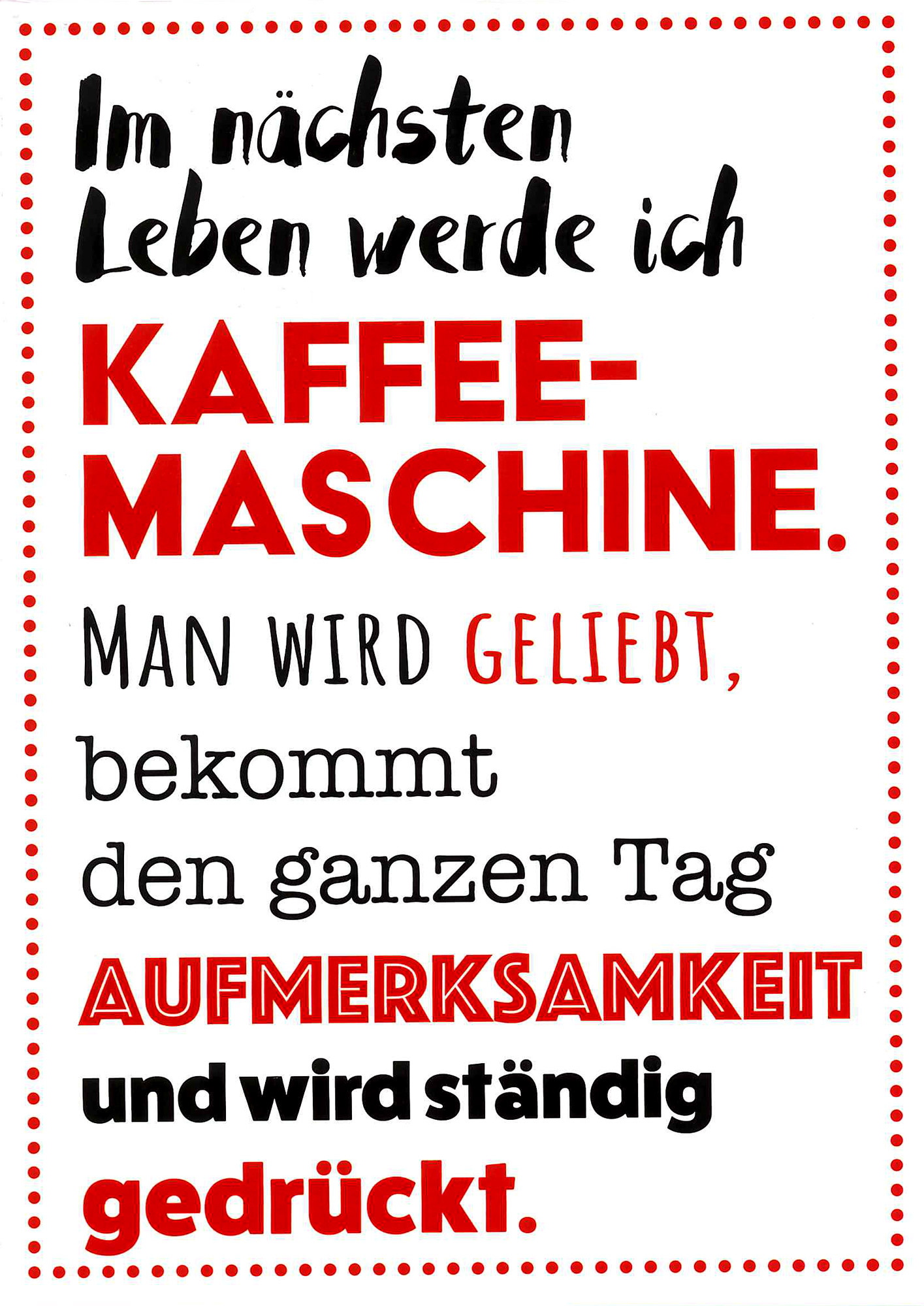 Postkarte 'Kaffeemaschine' günstig bestellen