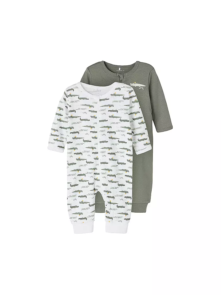 NAME IT Baby Schlafoverall 2er Pkg.  weiss