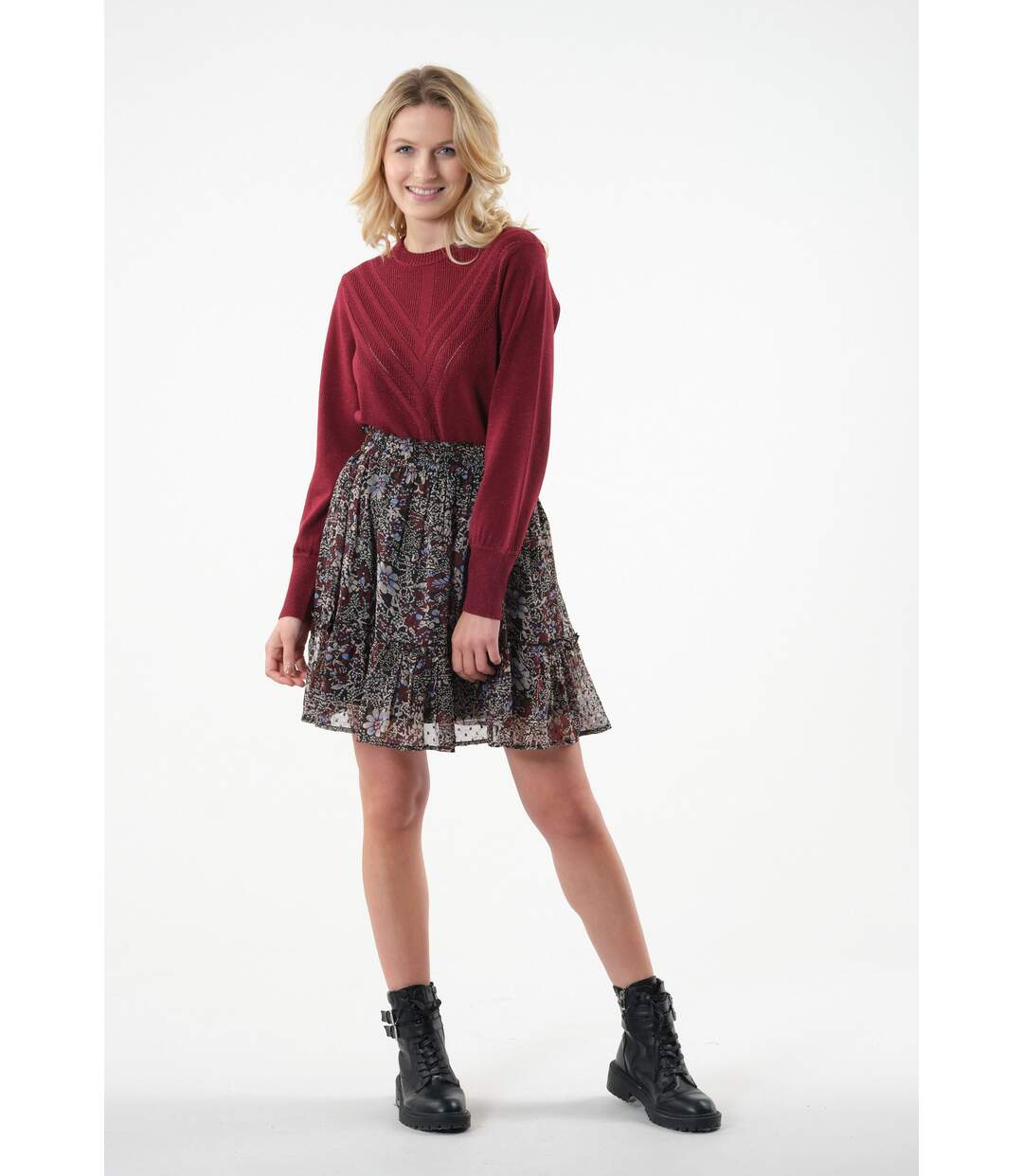 Jupe courte taille haute VANINA