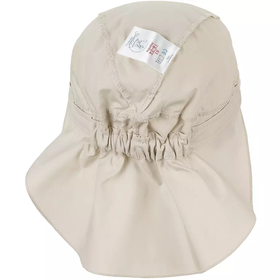 Sterntaler Schirmmütze mit Nackenschutz beige