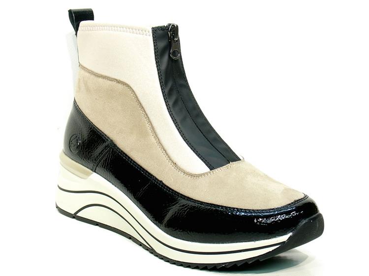 Remonte D0T71 black/jute/perlcreme