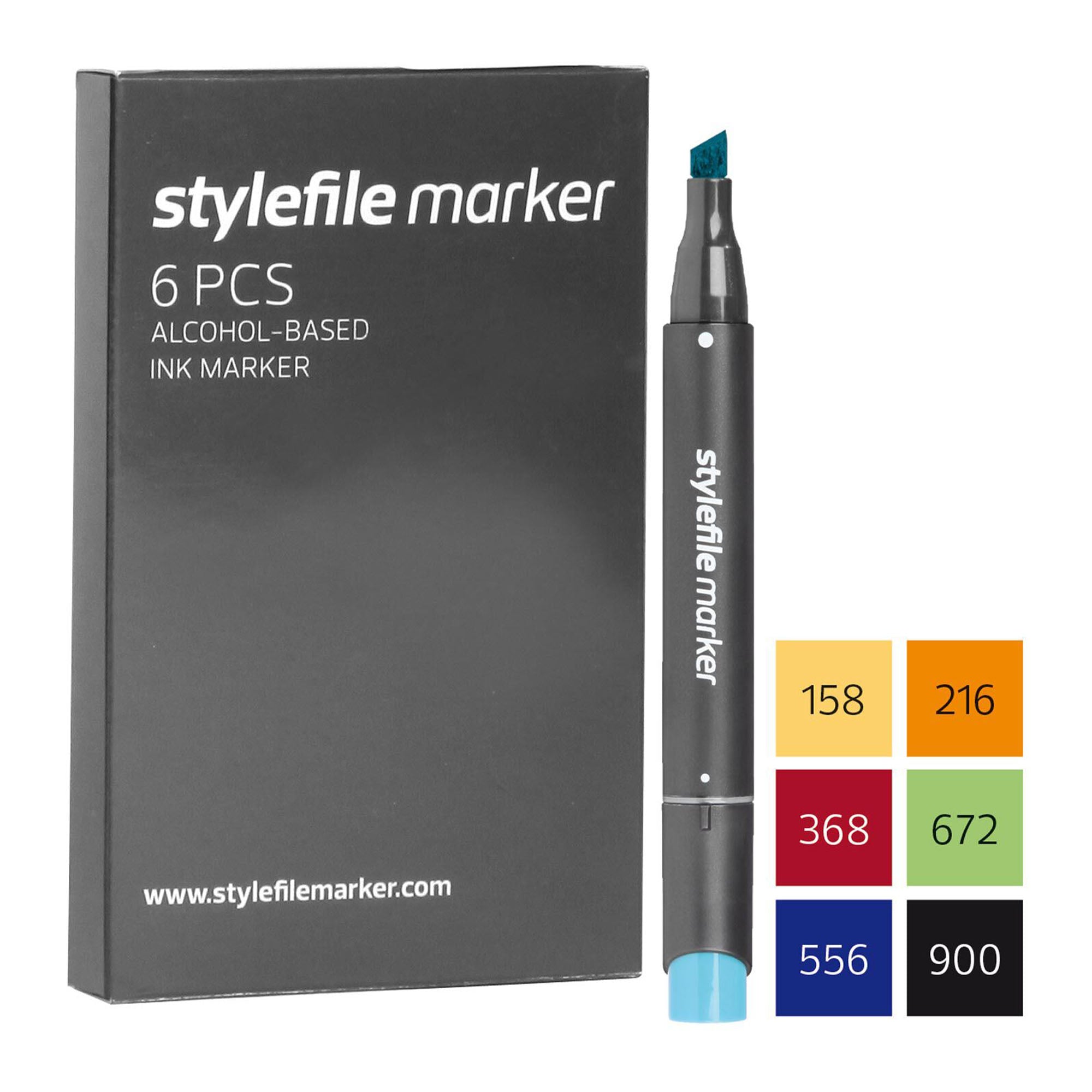 Stylefile<br>Marker 6er Classic Starter Set 01