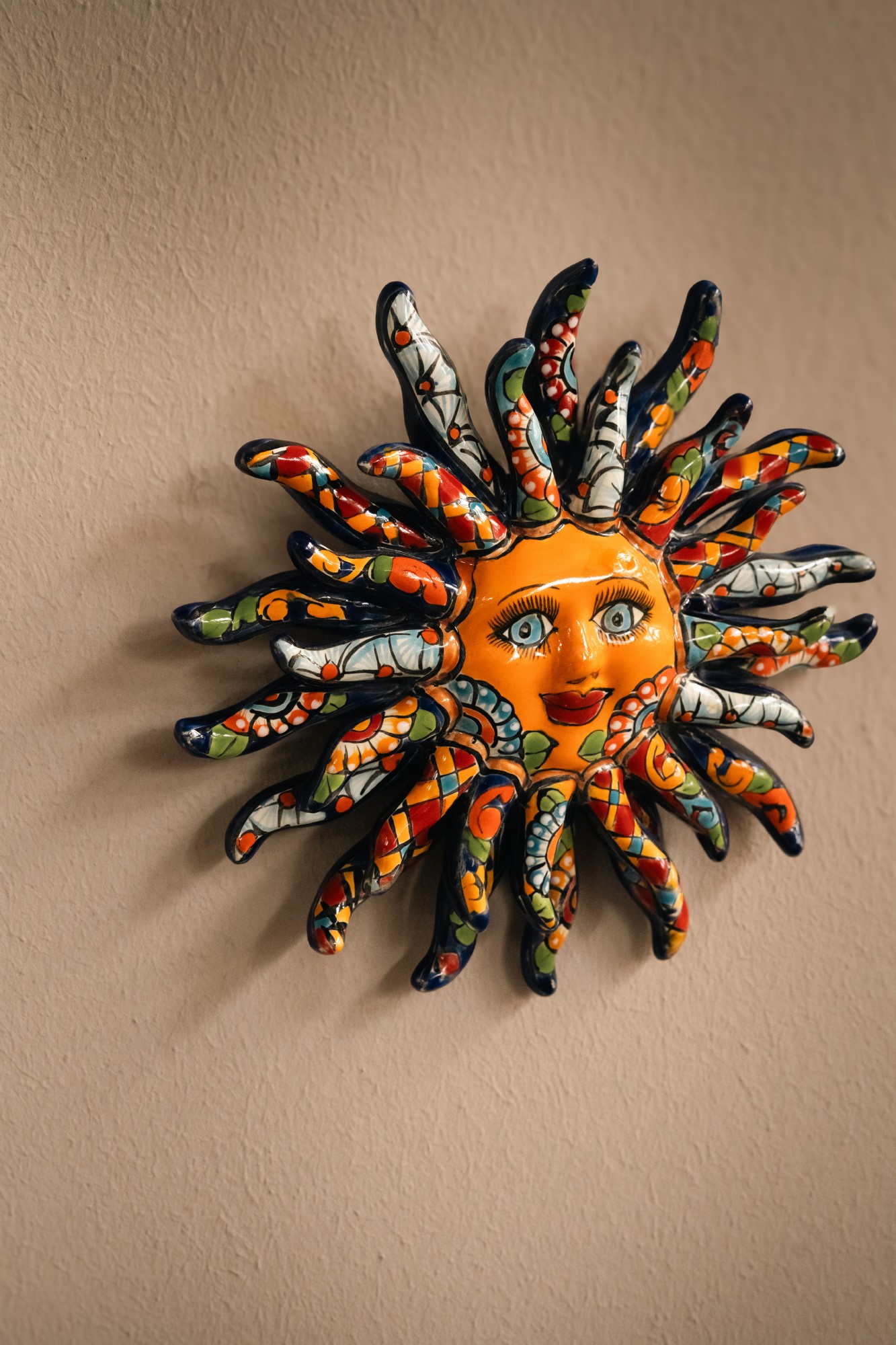 Keramik-Wandschmuck 'Sol Chico', multicolor, Ø 23 cm, L 4 cm günstig bestellen