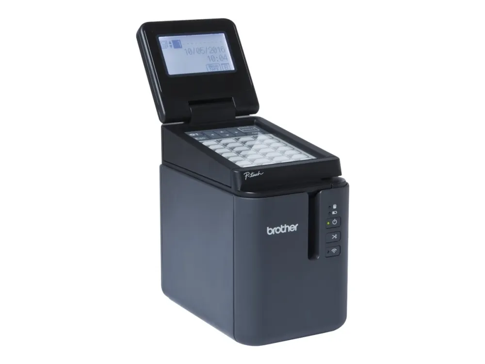 Brother PT-P950NW - Etiketprinter - termo transfer - Rulle (3,6 cm) - 360 x 720 dpi - op til 60 mm/sek. - USB 2.0, LAN, Wi-Fi(n) - cutter