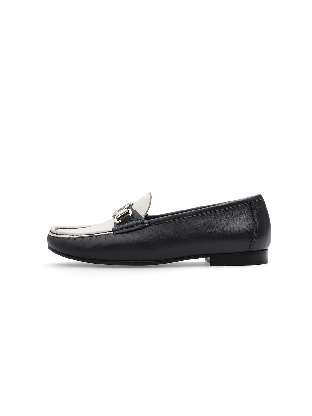 Slipper Atlanta blau weiß