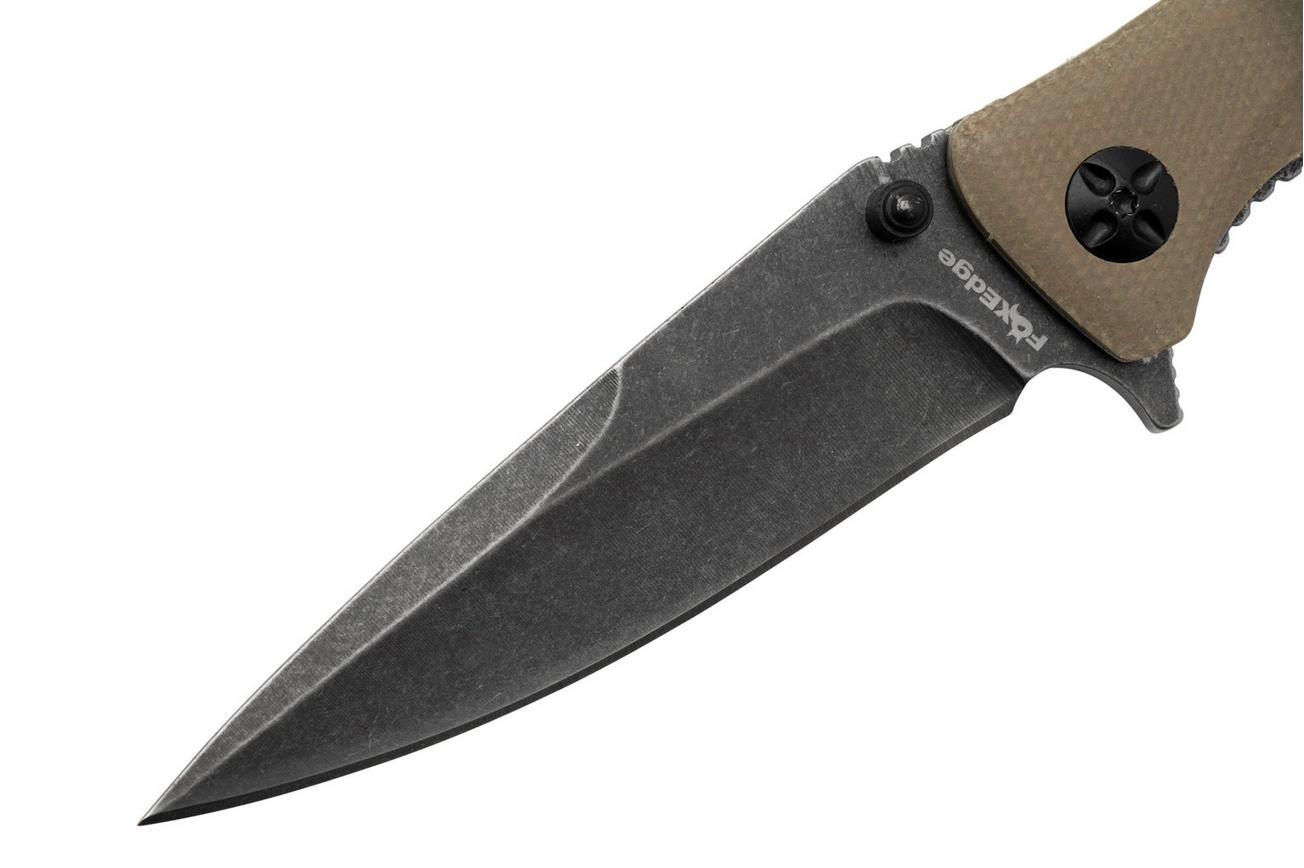 Fox Edge Mandatory Fun, Tan Micarta, FE-025 zakmes