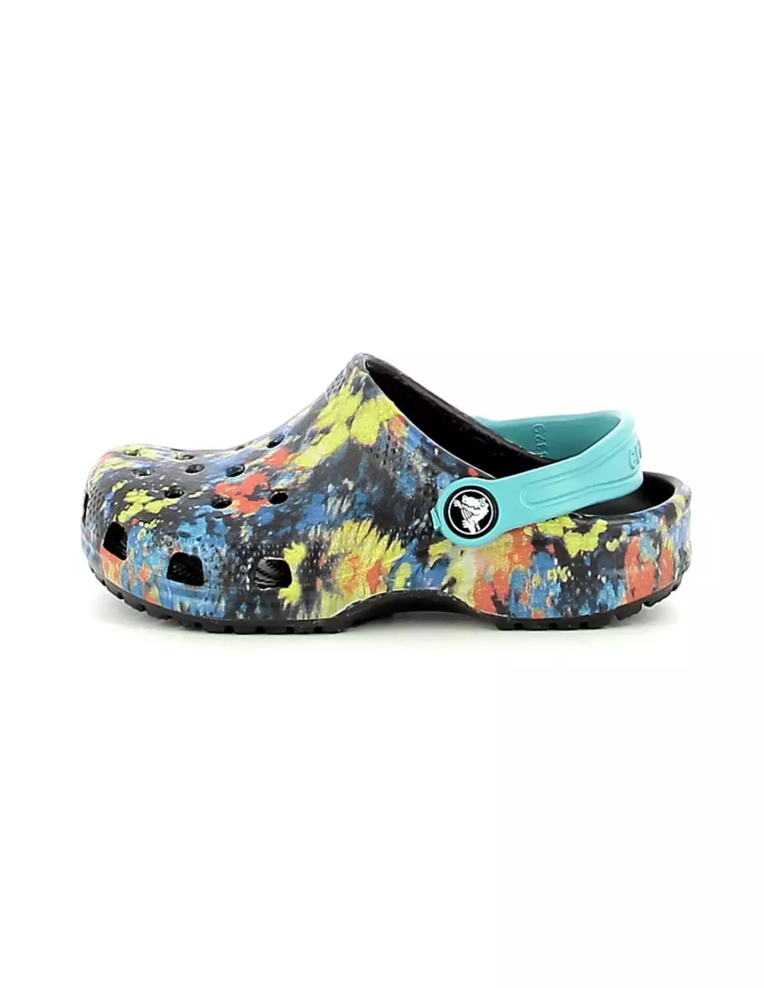 CROCS CROBAND CLASSIC TIE-DYE - Sandales & nu-pieds Turquoise