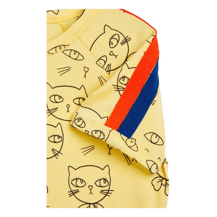 Mini Rodini T-Shirt Cathlete Coton Bio | Jaune