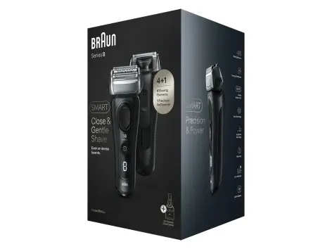 Braun Series 8 8560cc Wet & Dry, Folie shaver, Sort, Batteri, Lithium-Ion (Li-Ion), 60 min.