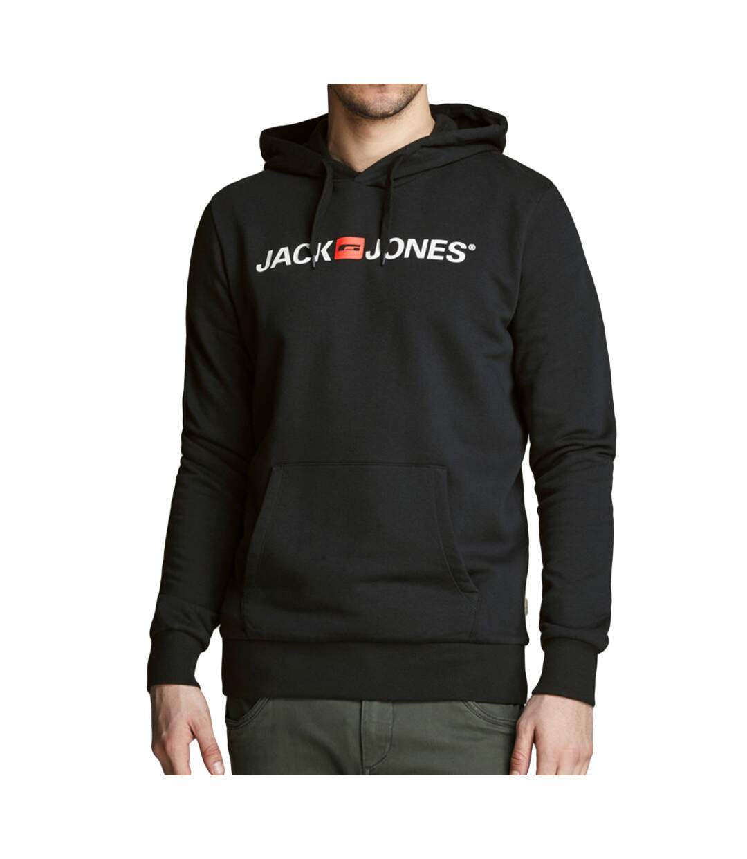 Sweat à capuche Noir Homme Jack and Jones Corp