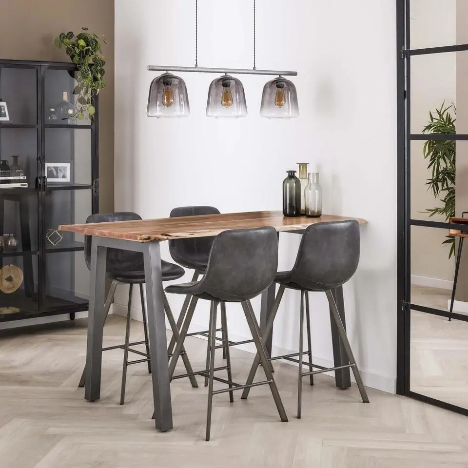 Bartafel Acaciahout - 147cm - Rechthoekig - Tafel Edge