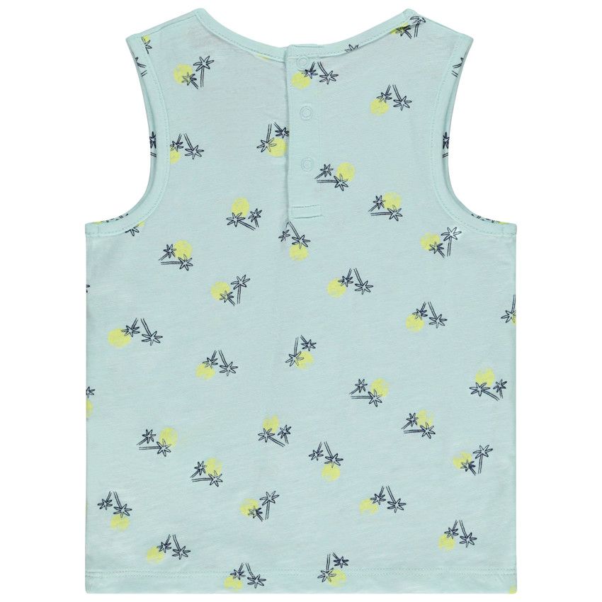 Lot de 5 débardeurs fantaisie en jersey slub pour bébé garçon - Blanc