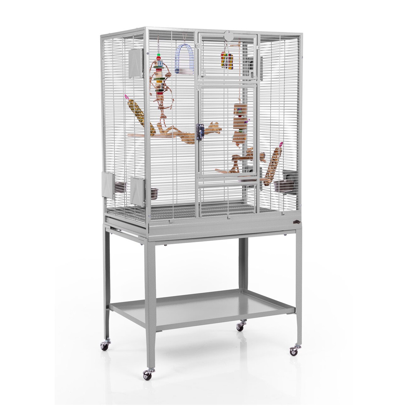 Montana Cages Vogelkäfig Madeira Single hellgrau