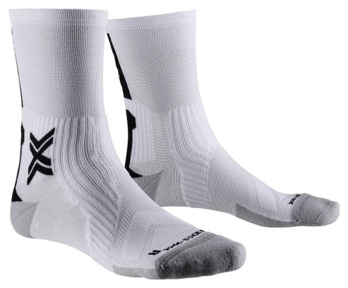 Chaussettes X-Socks Bike Perform Crew Blanc Noir