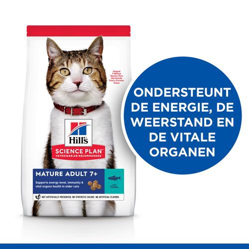 Hill's Science Plan Mature Adult - Kattenvoer - 1.5 Kilogram - kip, kalkoen, tonijn