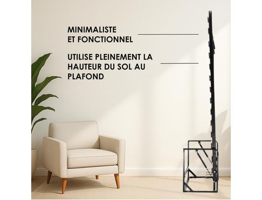 WALLBEDKING - Lit escamotable murphy, 120cmx190cm, vertical, classique