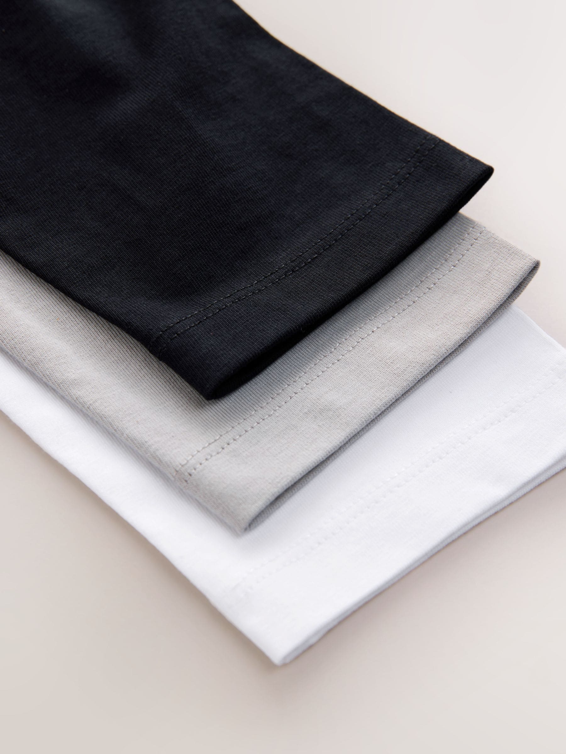 Zwart/wit/grijze auto's - 3 Relaxed Fit T-shirts met grafische print en lange mouwen (3-16jr)