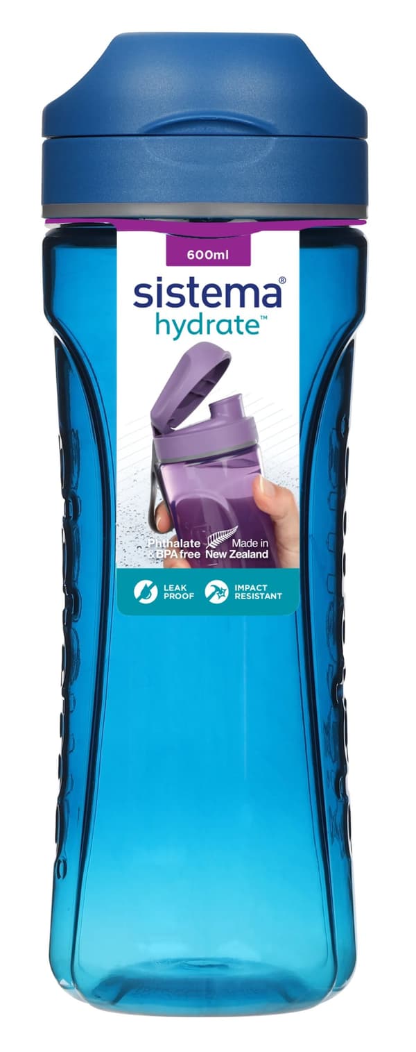 Sistema - Tritan Swift Bottle 600ml - Ocean blue