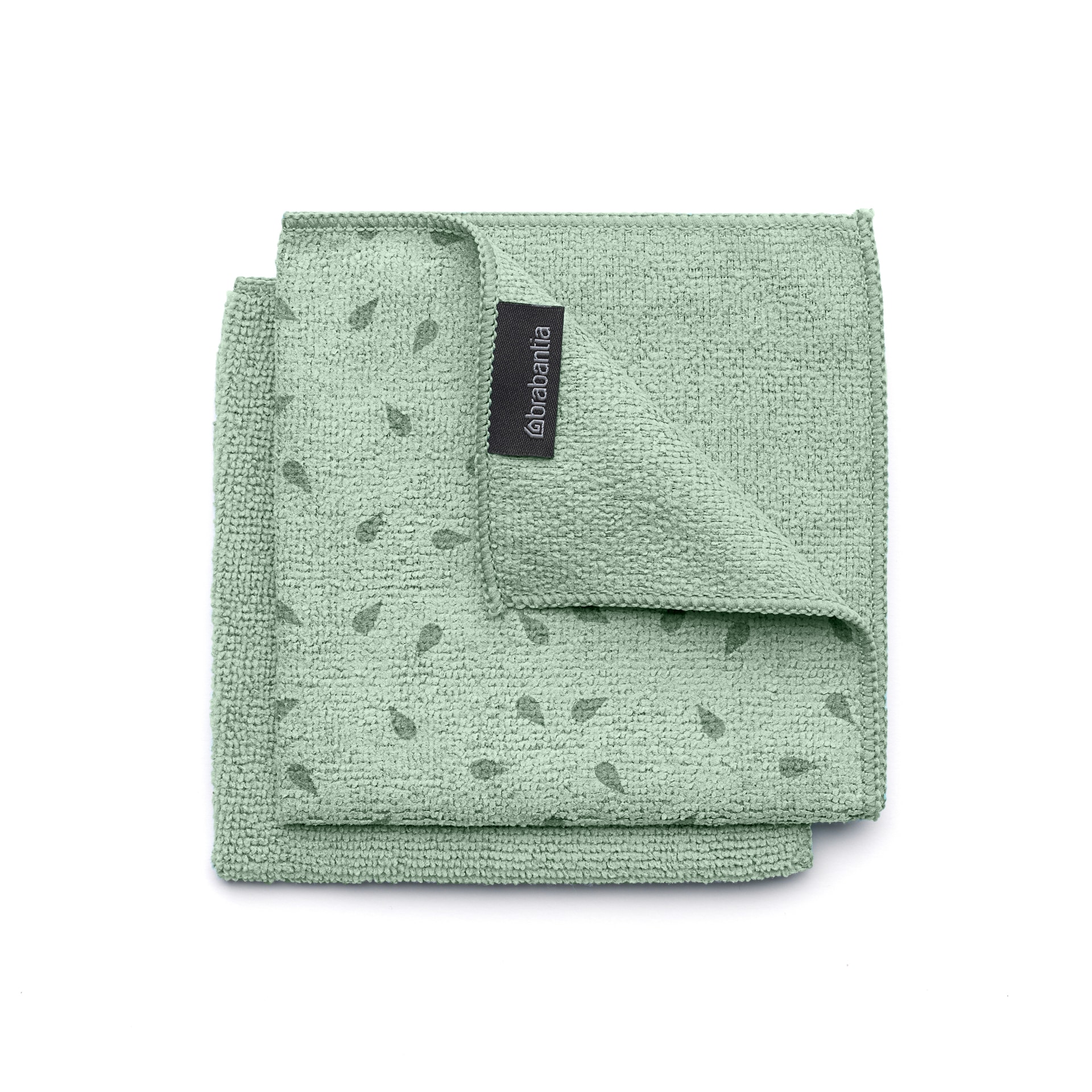 brabantia Microfaser Geschirrhandtücher SINKSIDE 2er Set 30x30 cm Jade Green