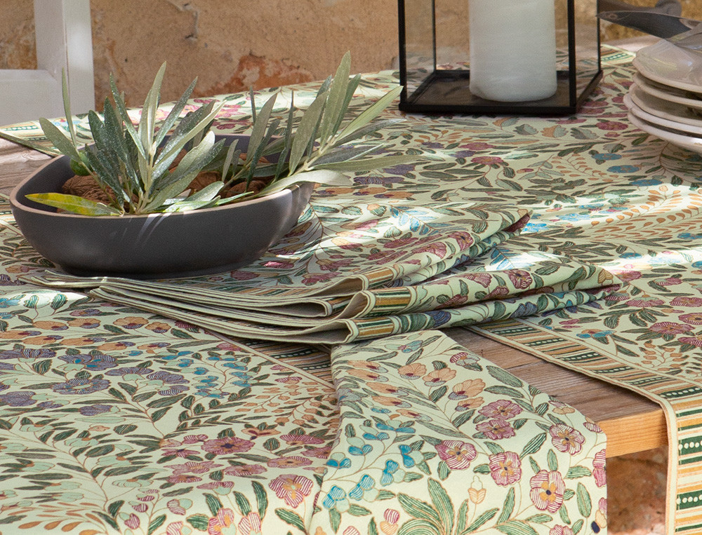 Lot de 2 serviettes de table imprimées-Shabbira