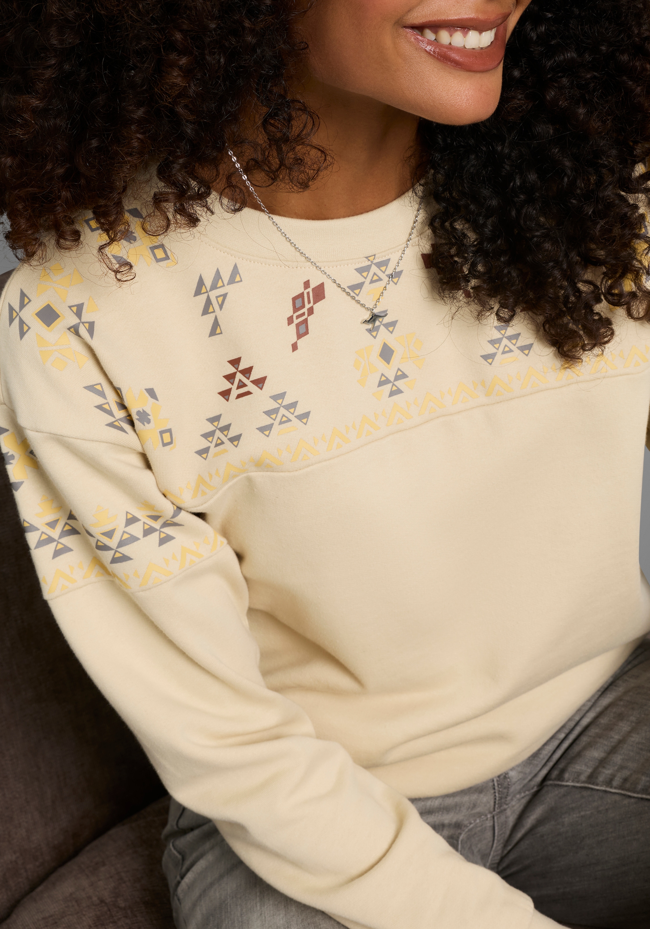 KangaROOS Sweatshirt , mit Norweger-Print